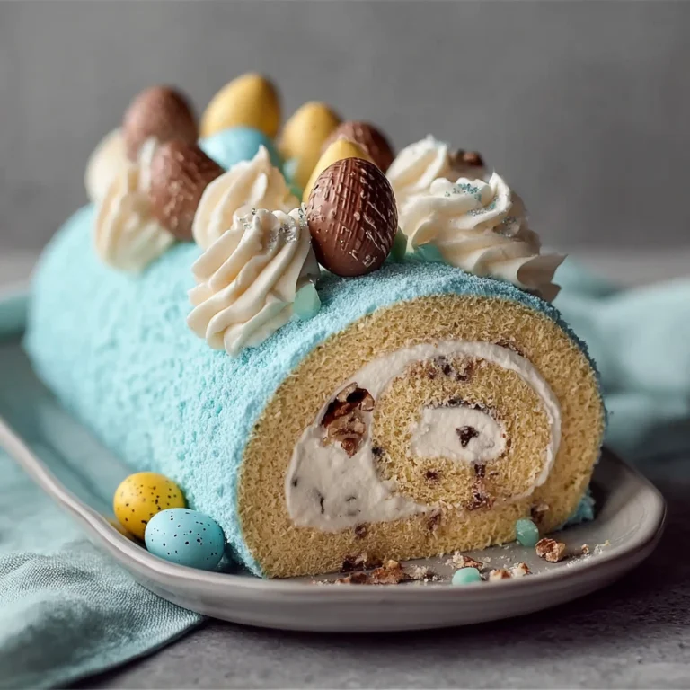 Robins Egg Easter Cake Roll Amazing 14step Festive