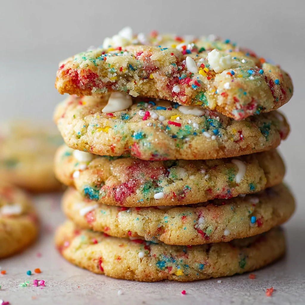soft chewy strawberry pop tart cookies with vanilla glaze and rainbow sprinkles on a cooling rack