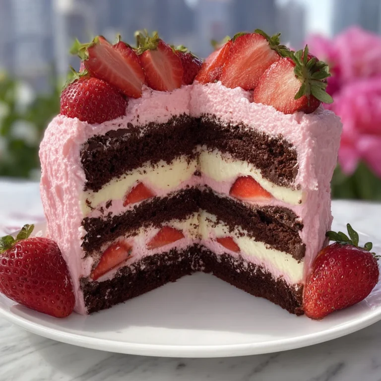 Strawberry Chocolate Layer Cake Irresistible Layers Flavor