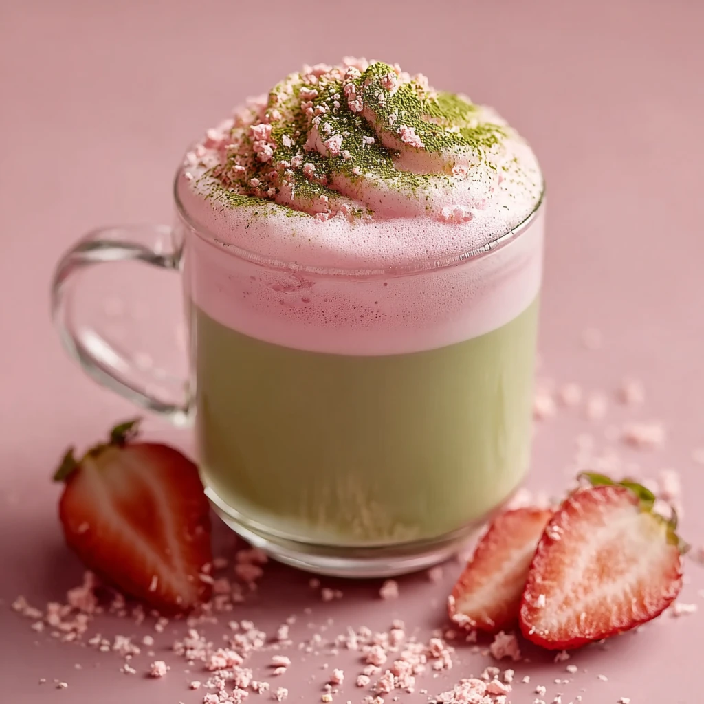 Strawberry Matcha Latte
