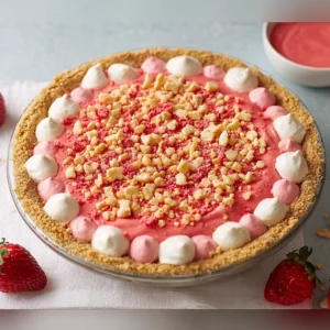 Strawberry Shortcake Pie: 7 Easy Steps to a Beautiful Creamy Dessert