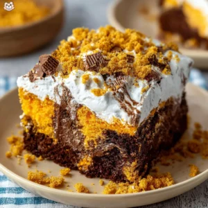 The Ultimate Gooey Butterfinger Poke Cake Recipe