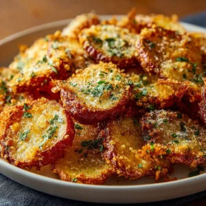 Viral Crispy Garlic Parmesan Crusted Potatoes