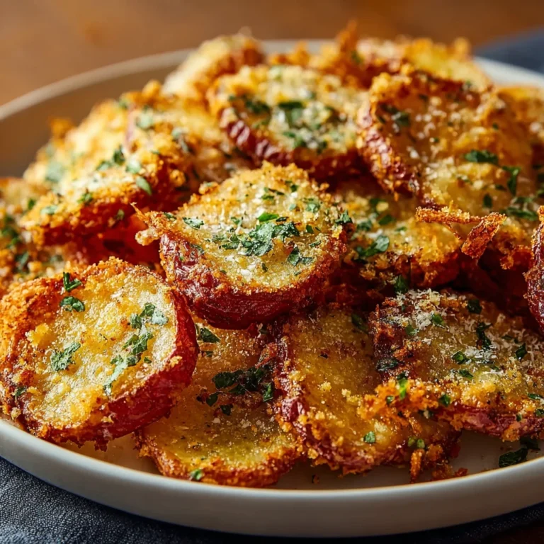 Viral Crispy Garlic Parmesan Crusted Potatoes