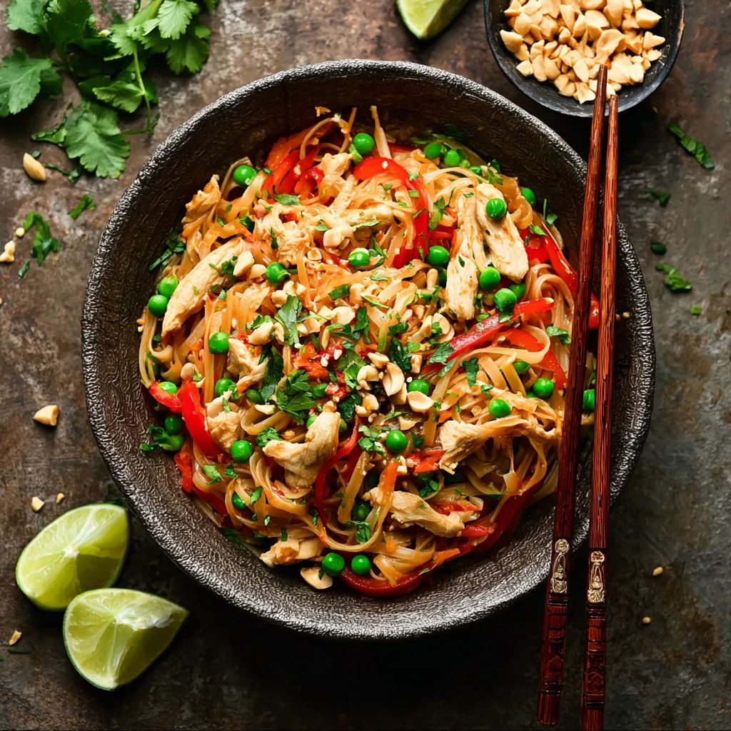 Amazing 30-Minute Chicken Pad Thai Full of Flavor