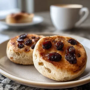 Cinnamon Raisin Sourdough English Muffins for Cozy Mornings