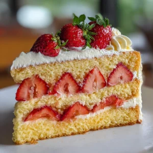 Indulge in Strawberry Custard Delight Cake for Summer Bliss