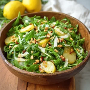 Brighten Your Day with Lemony Pine Nut Arugula Salad