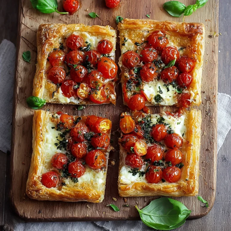 Cherry Tomato Puff Pastry Tart Irresistibly Savory Delight