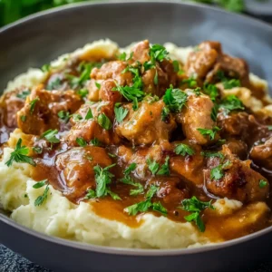 Delicious Chicken Gizzard Comfort Food in Savory Gravy
