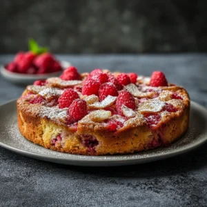 Delicious Traditional Norwegian Rhubarb Cake with Tender Crust