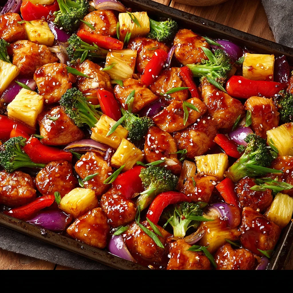 Hawaiian Chicken Sheet Pan