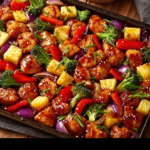Hawaiian Chicken Sheet Pan