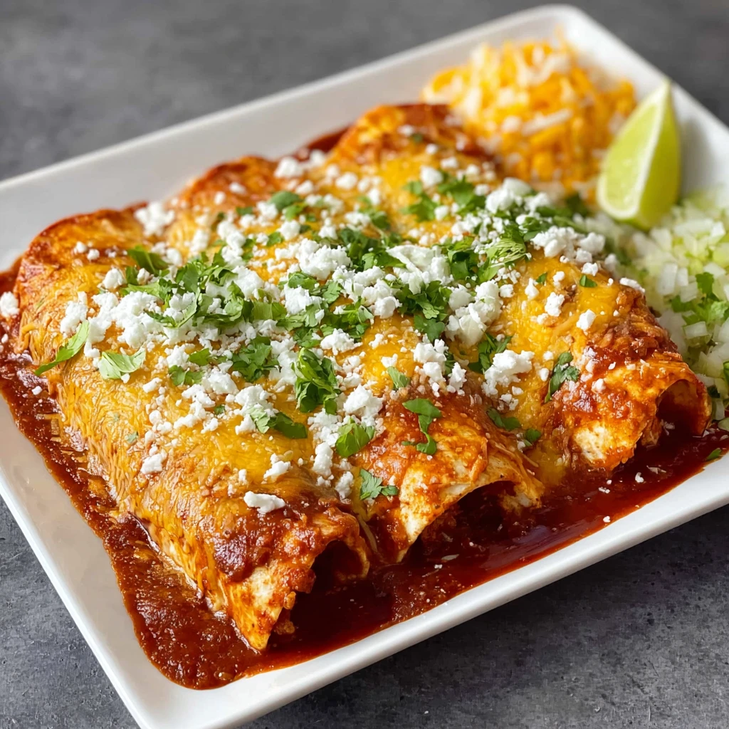 Quick Rotisserie Chicken Enchiladas