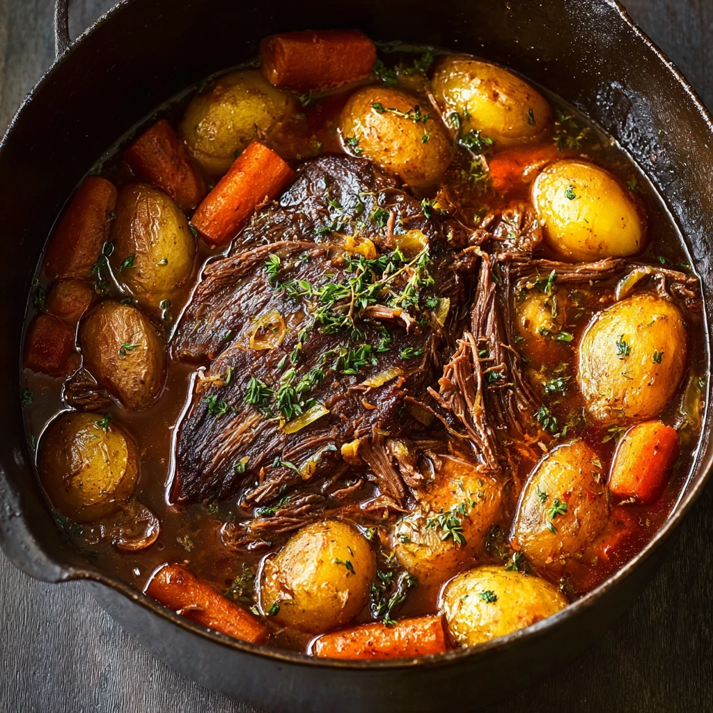 Fall-Apart Classic Pot Roast in a Dutch Oven for Cozy Nights