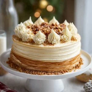 Gingerbread Crepe Cake: A Festive Holiday Showstopper