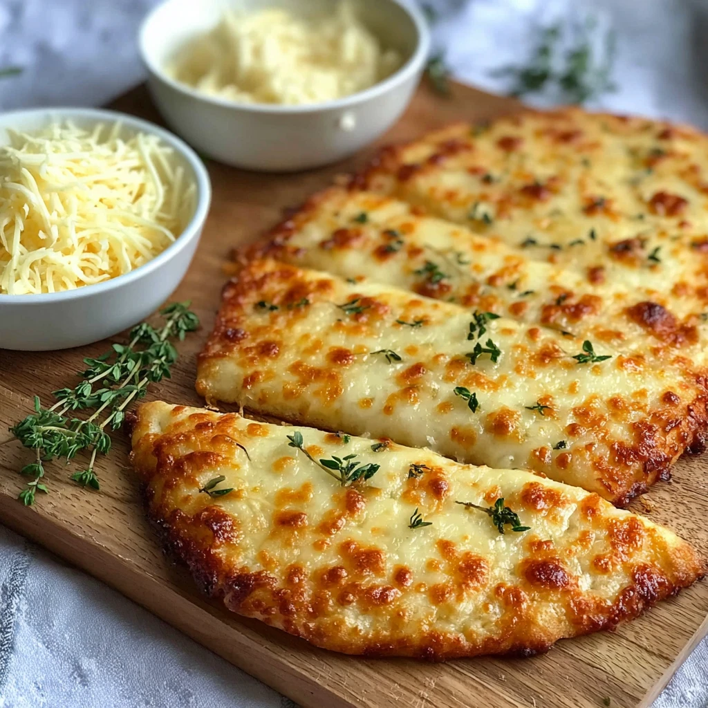 Irresistible Keto Cheesy Garlic Breadsticks in Just 4 Steps