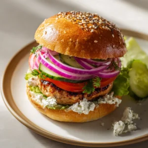 Mediterranian turkey burgers