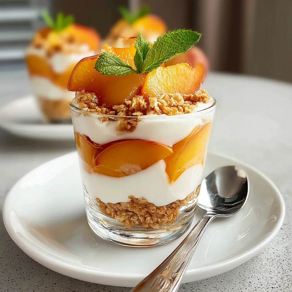Peach Cream Dessert Parfait: Juicy Summer Indulgence
