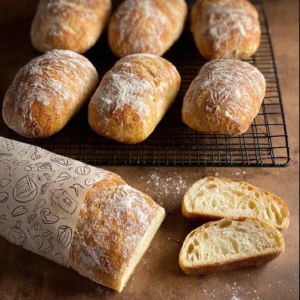 No-Knead Ciabatta with a Light and Airy Crumb