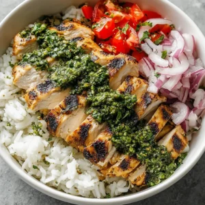 Zesty Chimichurri Chicken Bowl: Guilt-Free Indulgence