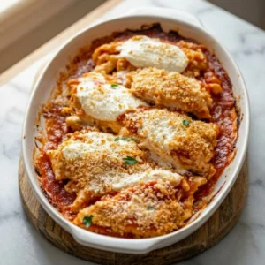 Crispy Chicken Parmesan Casserole