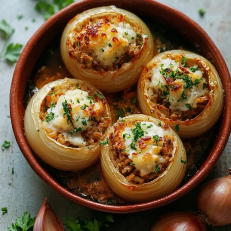 Greek stuffed onions