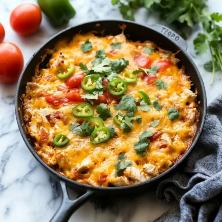 Easy Keto Mexican Cheesy Chicken Skillet