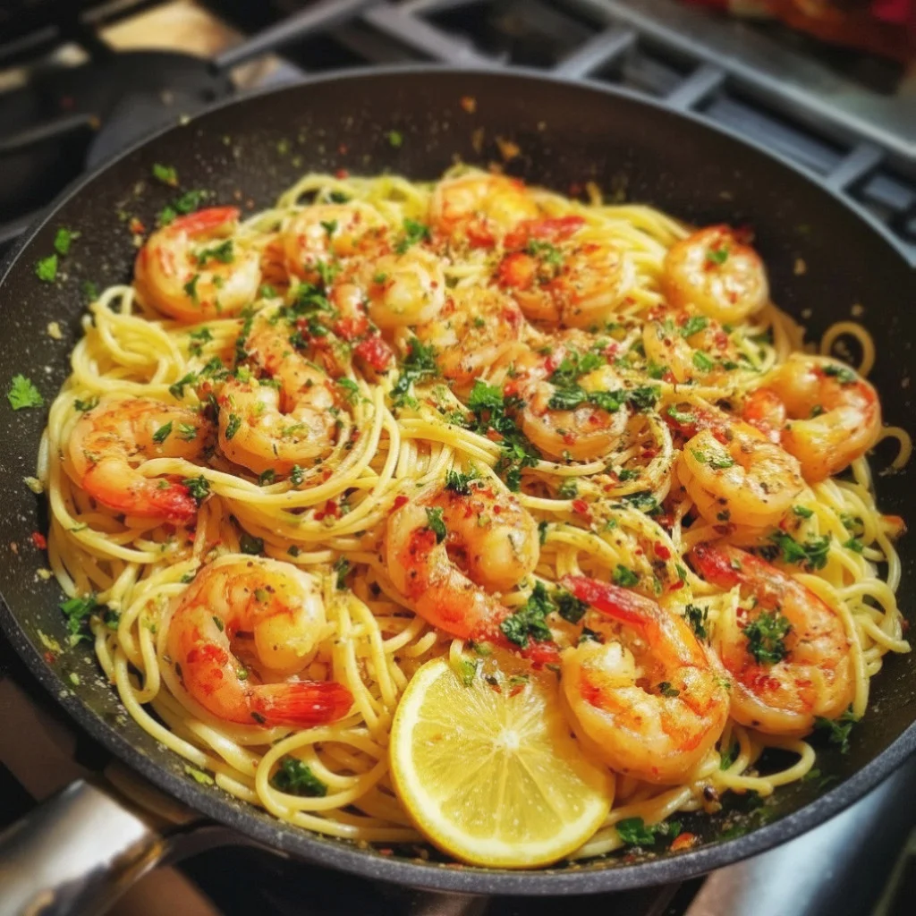 Easy Shrimp Scampi with Pasta