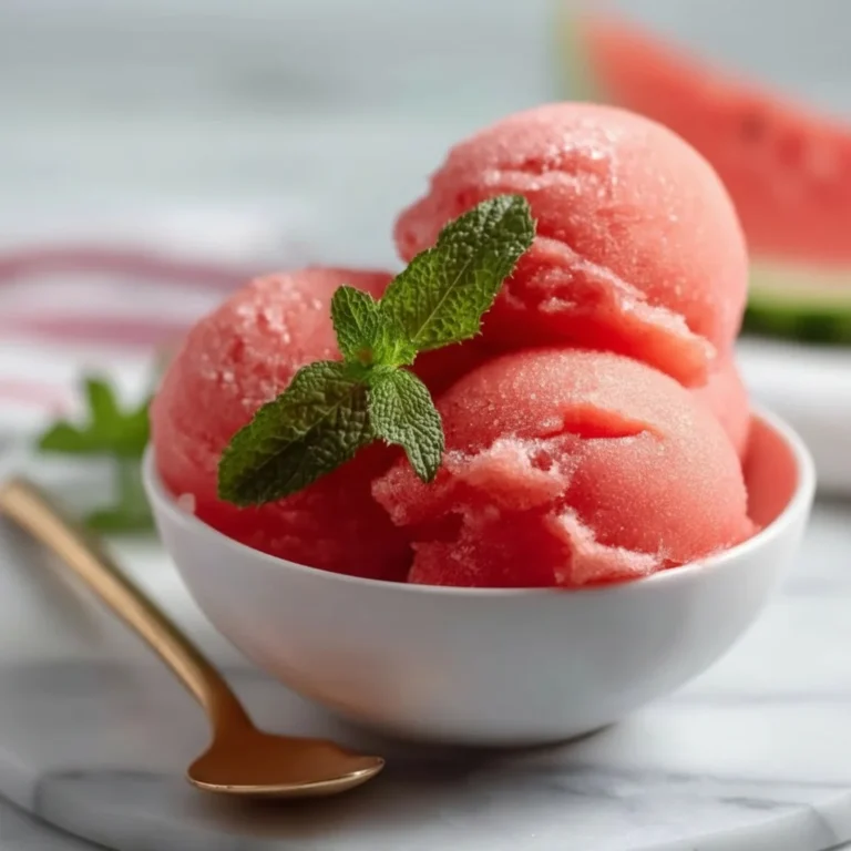 Easy Watermelon Sorbet