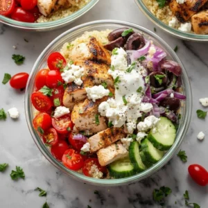 Greek Chicken Quinoa Bowl