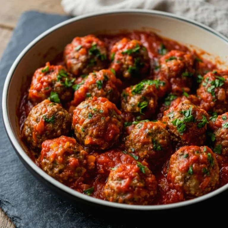 Oven-Baked Beef Meatballs