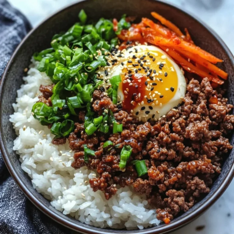 Quick Korean Ground Beef Bowl