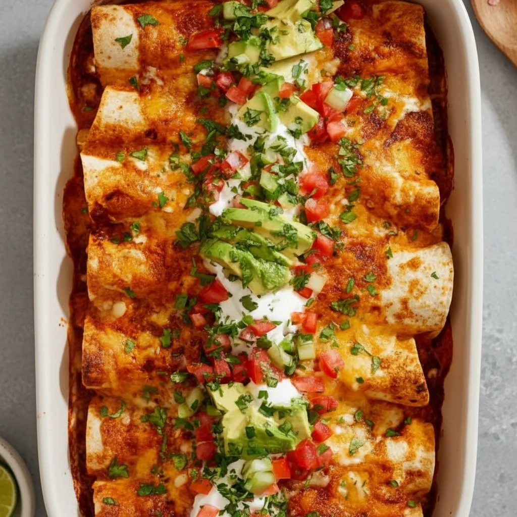 9 best chicken recipes - Red and Green Chicken Enchiladas