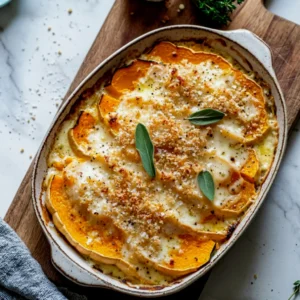 Sage Butternut Squash Gratin