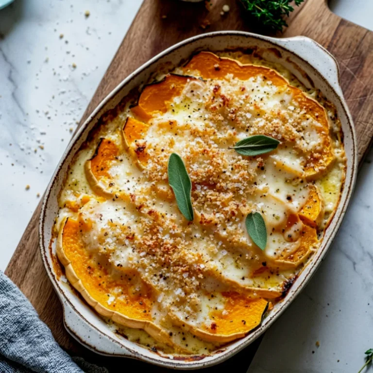 Sage Butternut Squash Gratin