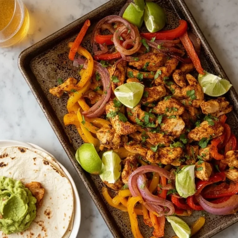 Sheet Pan Chicken Fajitas