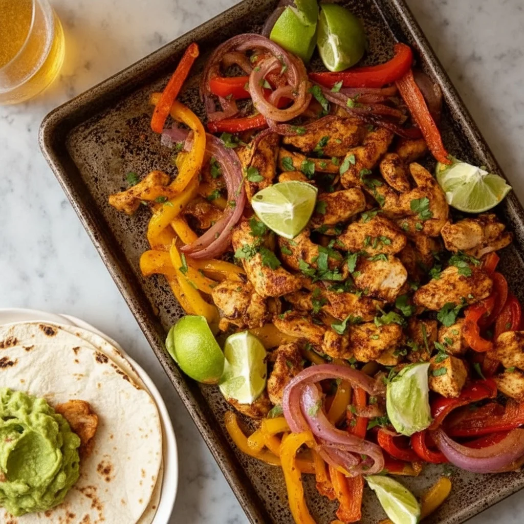 Sheet Pan Chicken Fajitas