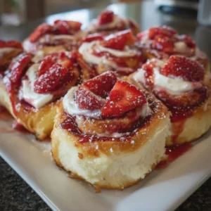 Strawberry Cinnamon Rolls