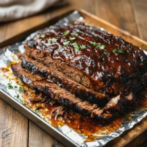 Tender Slow Cooker Poor Man Brisket: 4-Ingredient Magic