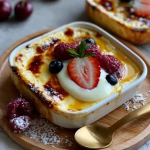 Delicious Baked Yogurt