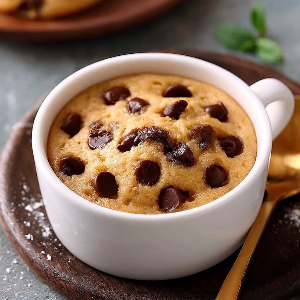 Microwave Chocolate Chip Mug Cookie