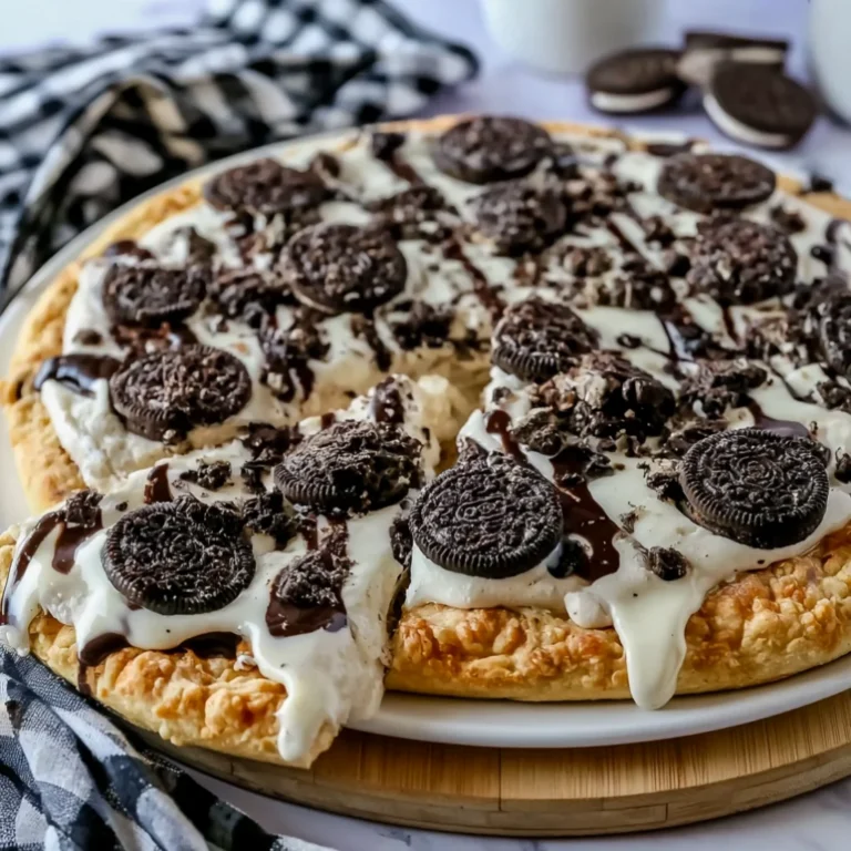 cookies and cream dessert pizza