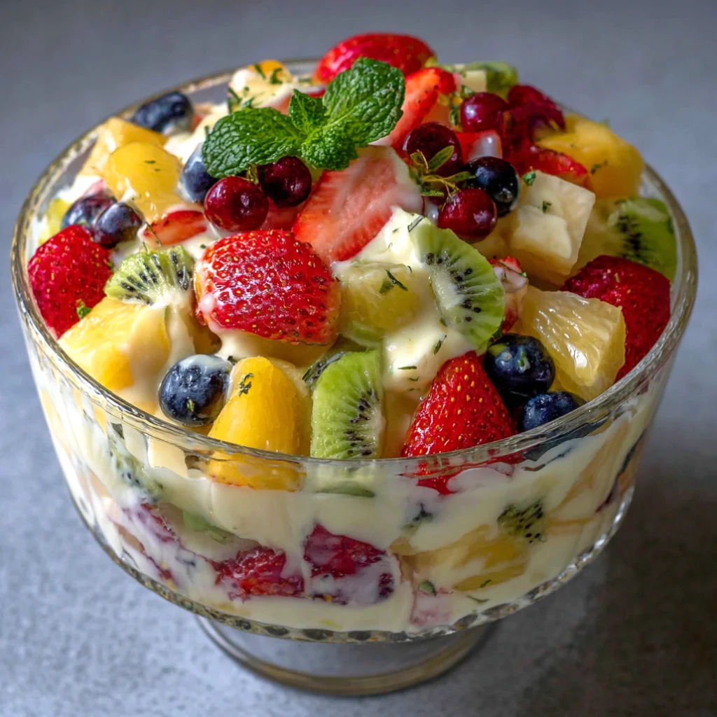 Tropical Creamy Fruit Salad