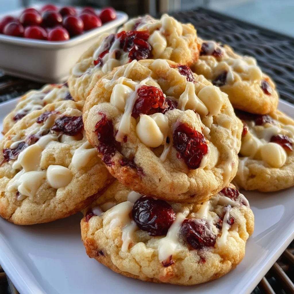 White Chocolate Cranberry Cookies