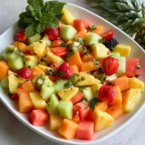 Easy and Delicious Melon and Pineapple Salad