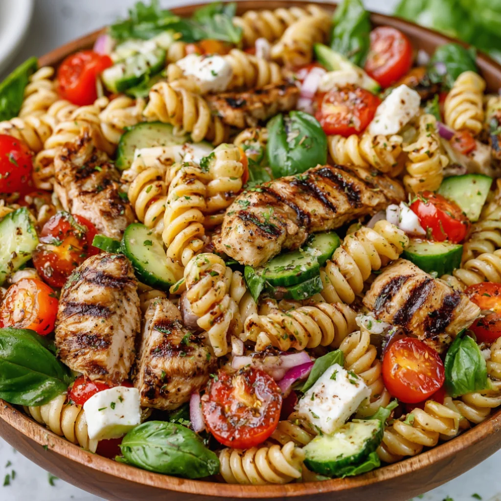 balsamic chicken pasta salad