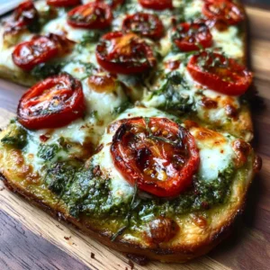 Easy and Delicious Pesto Flatbread Pizza