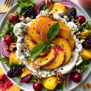 Easy and Delicious Summer Peach Salad