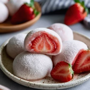Easy Strawberry Mochi